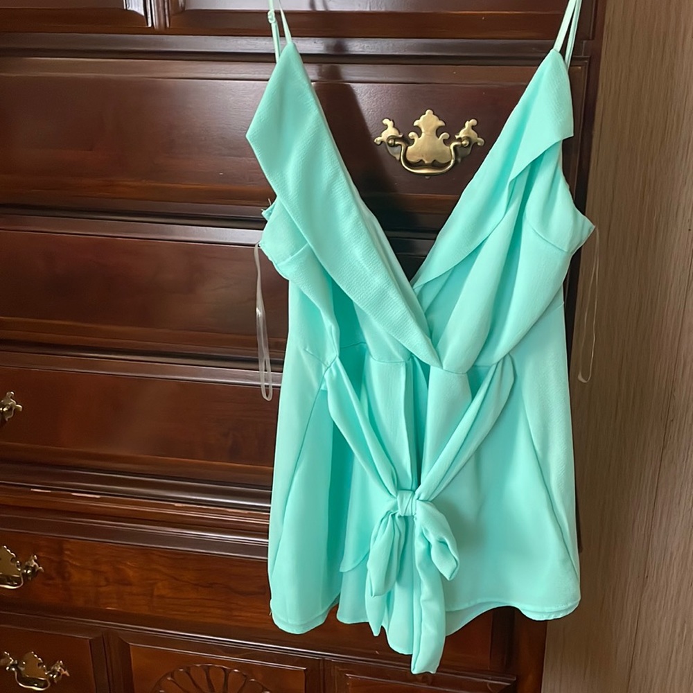 Baby Blue Fashion Nova Romper